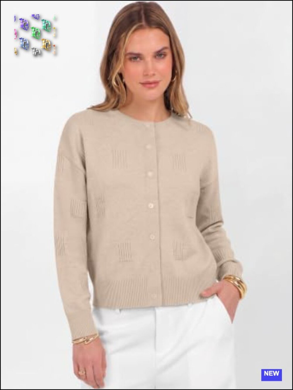 Cardigan Sweaters for Women Button Up Textured Knit Dressy Casual Classic Long - Picture 2 of 6